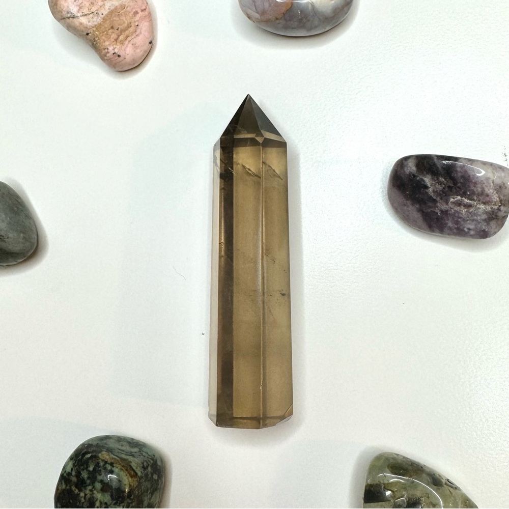 Smoky Quartz Tower Point Crystal